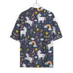 Unicorn Dream Cartoon Pattern Print Rayon Hawaiian Shirt