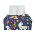 Unicorn Dream Cartoon Pattern Print Rectangle Tissue Box Cover