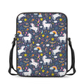 Unicorn Dream Cartoon Pattern Print Rectangular Crossbody Bag