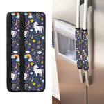 Unicorn Dream Cartoon Pattern Print Refrigerator Handle Covers