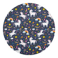 Unicorn Dream Cartoon Pattern Print Round Blanket