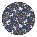 Unicorn Dream Cartoon Pattern Print Round Floor Mat