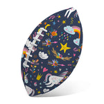 Unicorn Dream Cartoon Pattern Print Rugby Ball