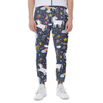 Unicorn Dream Cartoon Pattern Print Scuba Joggers