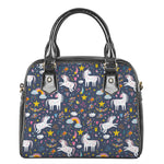 Unicorn Dream Cartoon Pattern Print Shoulder Handbag