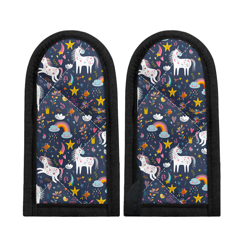 Unicorn Dream Cartoon Pattern Print Skillet Handle Cover