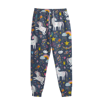 Unicorn Dream Cartoon Pattern Print Sweatpants