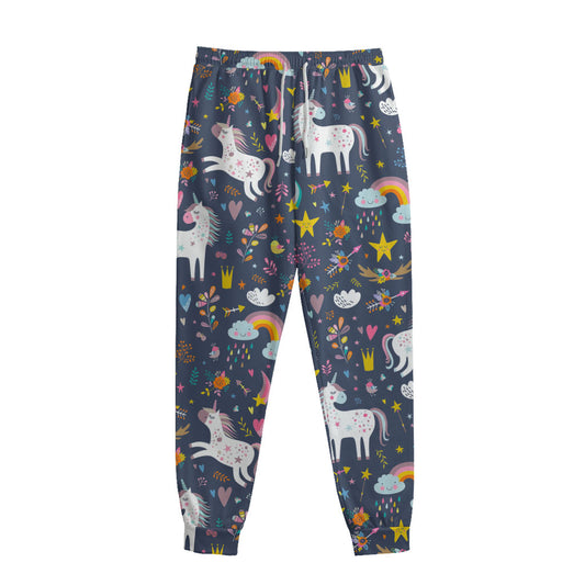 Unicorn Dream Cartoon Pattern Print Sweatpants