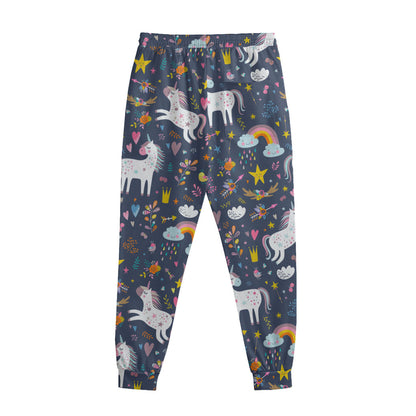 Unicorn Dream Cartoon Pattern Print Sweatpants