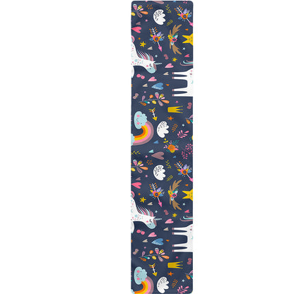 Unicorn Dream Cartoon Pattern Print Table Runner