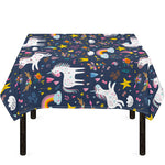 Unicorn Dream Cartoon Pattern Print Tablecloth