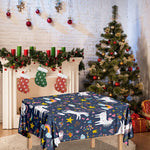 Unicorn Dream Cartoon Pattern Print Tablecloth