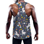 Unicorn Dream Cartoon Pattern Print Training Tank Top