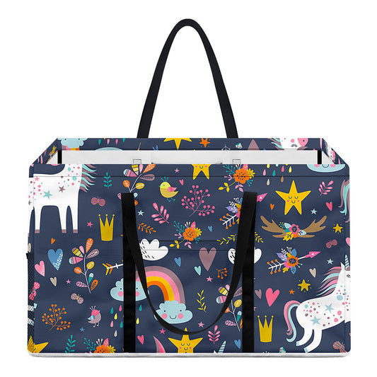 Unicorn Dream Cartoon Pattern Print Utility Tote Bag