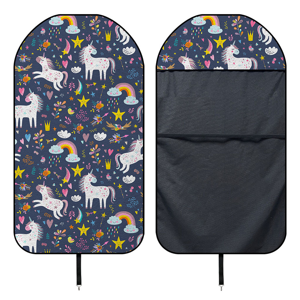 Unicorn Dream Cartoon Pattern Print Waterproof Car Seat Cover