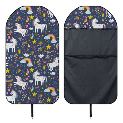Unicorn Dream Cartoon Pattern Print Waterproof Car Seat Cover