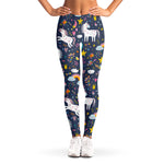 Unicorn Dream Cartoon Pattern Print Women's Leggings