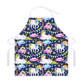 Unicorn Night Festival Pattern Print Adjustable Apron