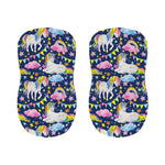 Unicorn Night Festival Pattern Print Bar Stool Covers