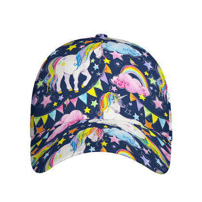 Unicorn Night Festival Pattern Print Baseball Cap