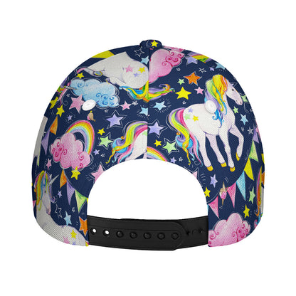 Unicorn Night Festival Pattern Print Baseball Cap