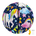 Unicorn Night Festival Pattern Print Basketball