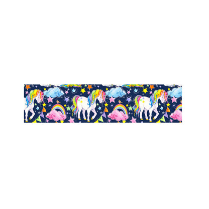 Unicorn Night Festival Pattern Print Bed Runner