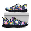 Unicorn Night Festival Pattern Print Black Running Shoes