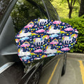 Unicorn Night Festival Pattern Print Car Side Mirror Covers