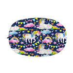 Unicorn Night Festival Pattern Print Car Side Mirror Covers