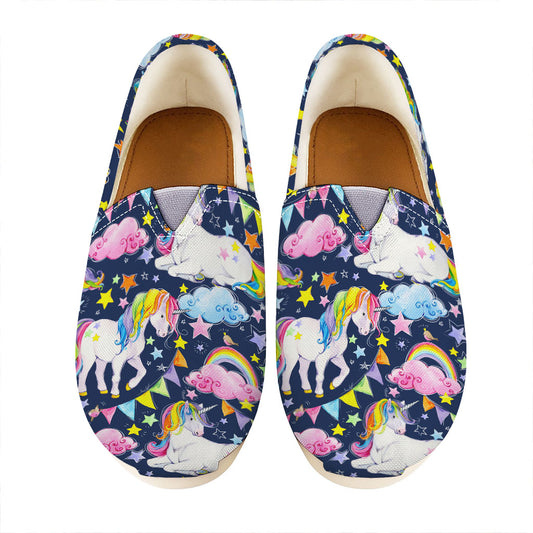 Unicorn Night Festival Pattern Print Casual Shoes