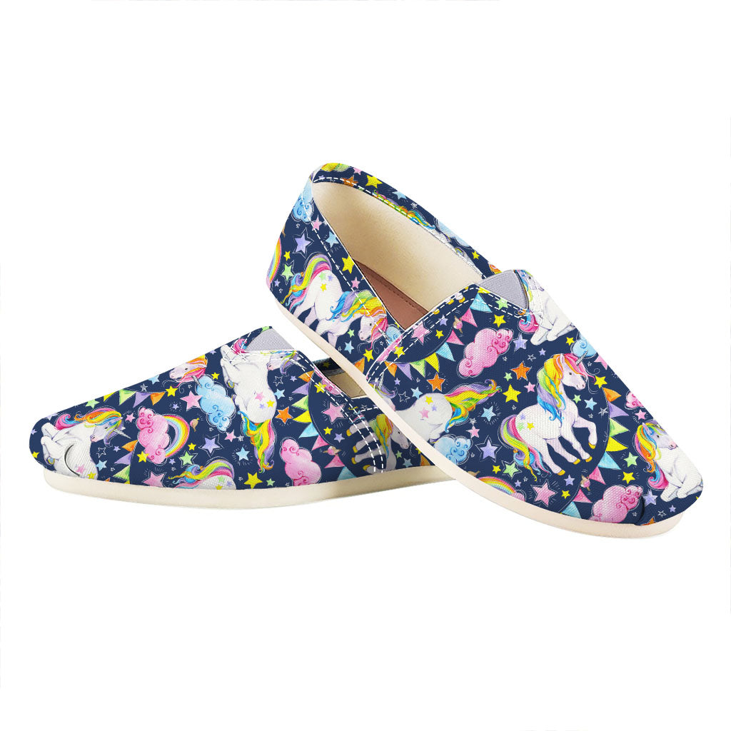 Unicorn Night Festival Pattern Print Casual Shoes