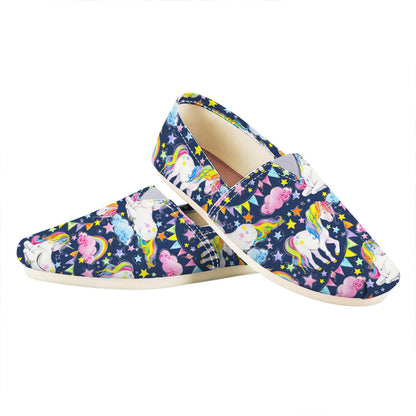 Unicorn Night Festival Pattern Print Casual Shoes