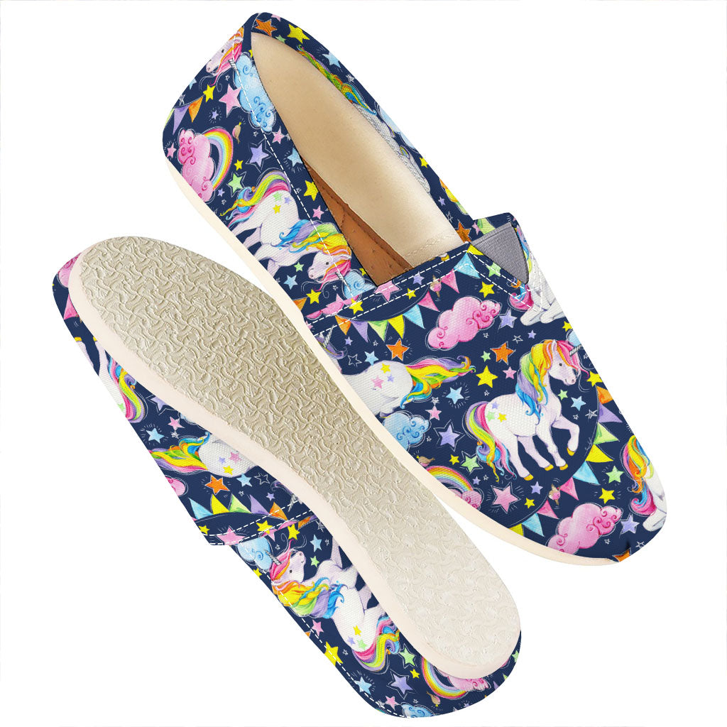 Unicorn Night Festival Pattern Print Casual Shoes