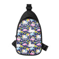 Unicorn Night Festival Pattern Print Sling Bag
