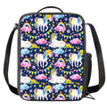 Unicorn Night Festival Pattern Print Crossbody Lunch Bag