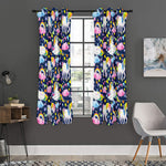 Unicorn Night Festival Pattern Print Curtain