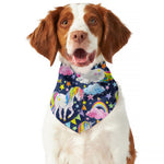 Unicorn Night Festival Pattern Print Dog Bandana