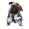 Unicorn Night Festival Pattern Print Dog Zip Up Hoodie