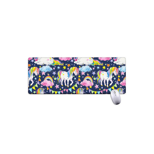 Unicorn Night Festival Pattern Print Extended Mouse Pad