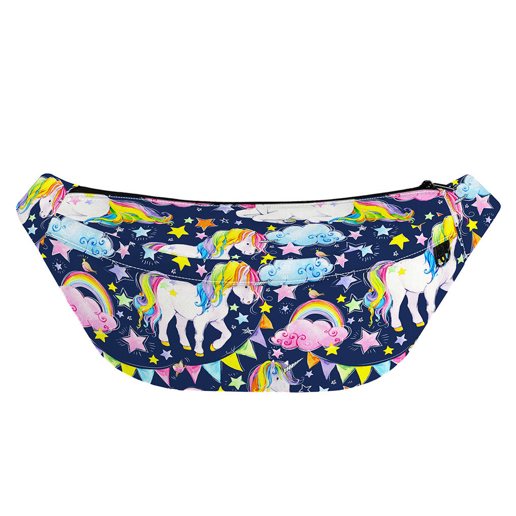 Unicorn Night Festival Pattern Print Fanny Pack