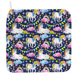 Unicorn Night Festival Pattern Print Hand Towel