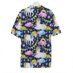 Unicorn Night Festival Pattern Print Hawaiian Shirt