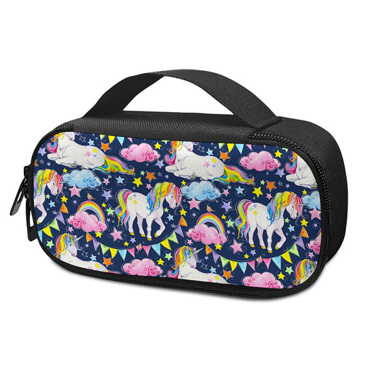 Unicorn Night Festival Pattern Print Insulin Cooler Travel Case