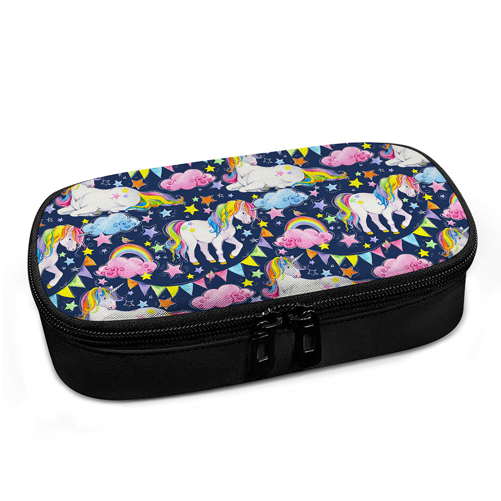 Unicorn Night Festival Pattern Print Insulin Cooler Travel Case