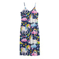 Unicorn Night Festival Pattern Print Jersey Midi Cami Dress