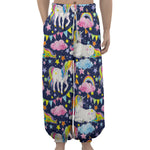 Unicorn Night Festival Pattern Print Lantern Pants