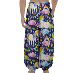 Unicorn Night Festival Pattern Print Lantern Pants