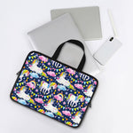 Unicorn Night Festival Pattern Print Laptop Sleeve With Handle