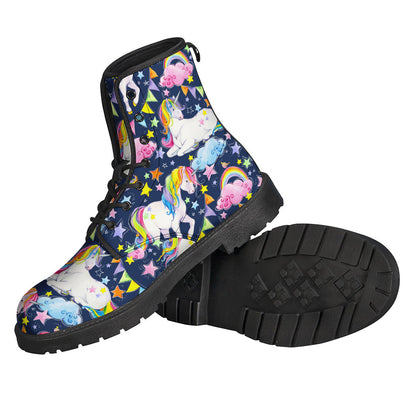 Unicorn Night Festival Pattern Print Backpack